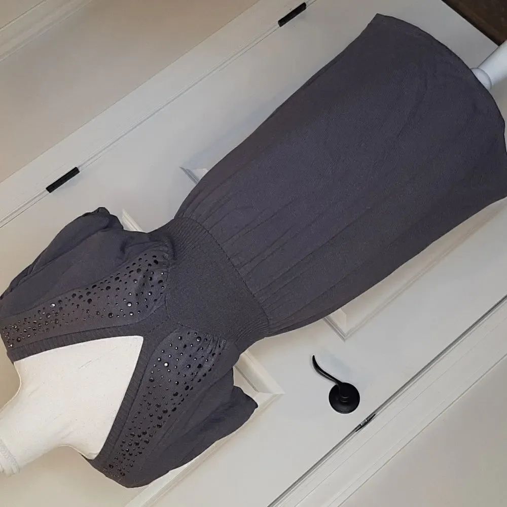 Dots Gray Midi Dress